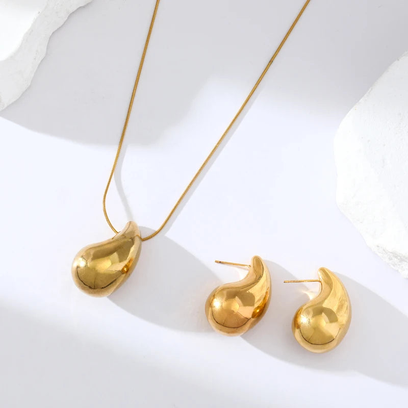 Water Drop Necklace/Earrings
