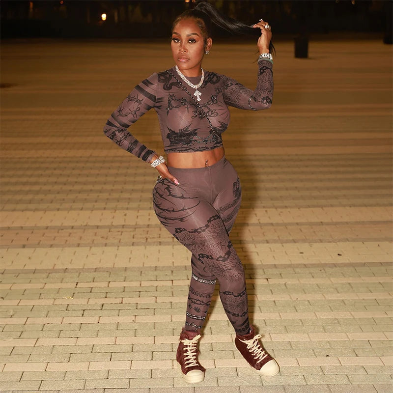 Mesh Printed Set