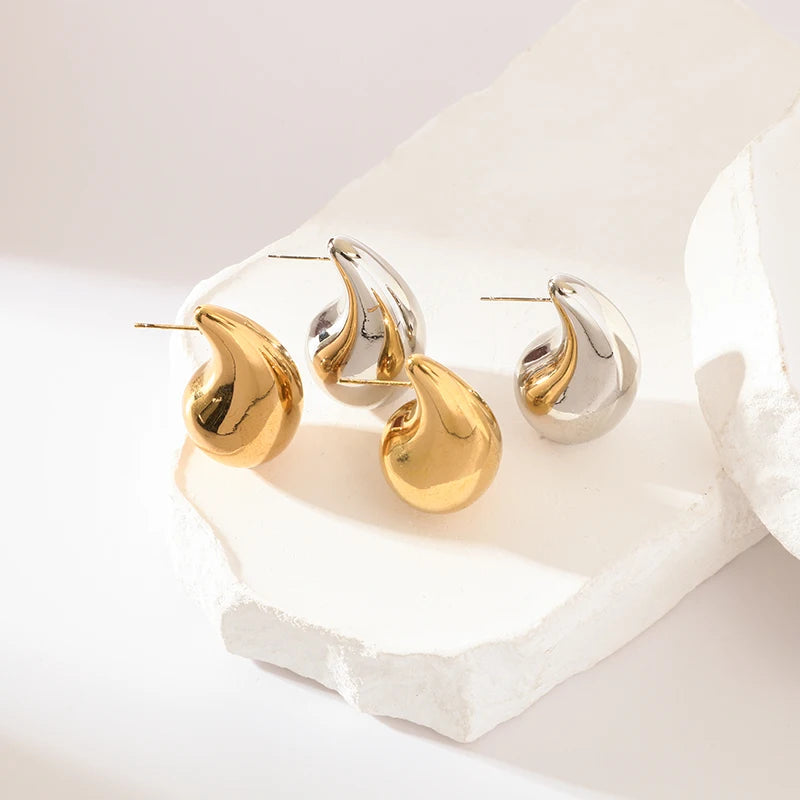 Gold Water Drop Jewelry Set