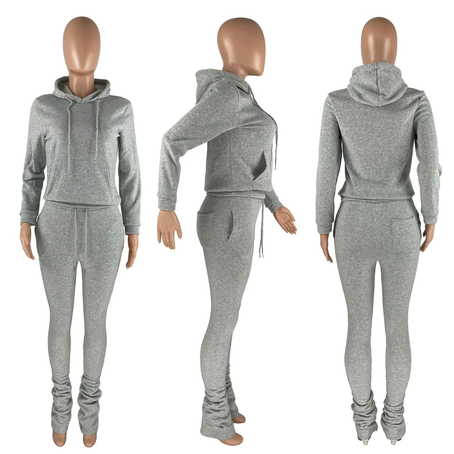 Kontturi Fall Outfits Tracksuit Two 2 Piece Set