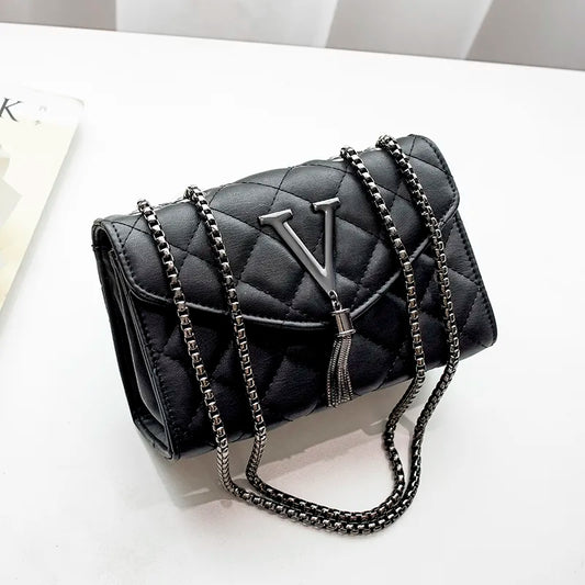 Black Leather Luxury Handbag